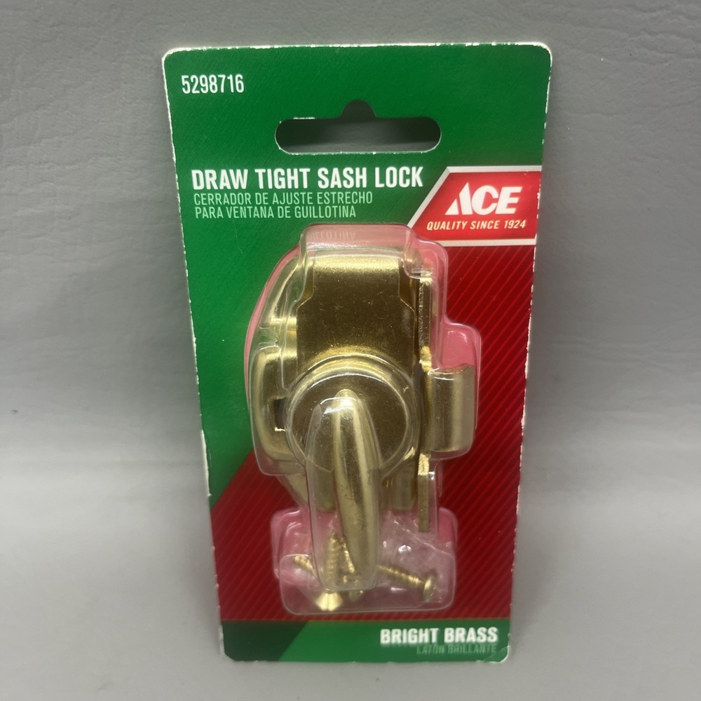 ACE Draw Tight Sash Lock Bright Brass  #5298716